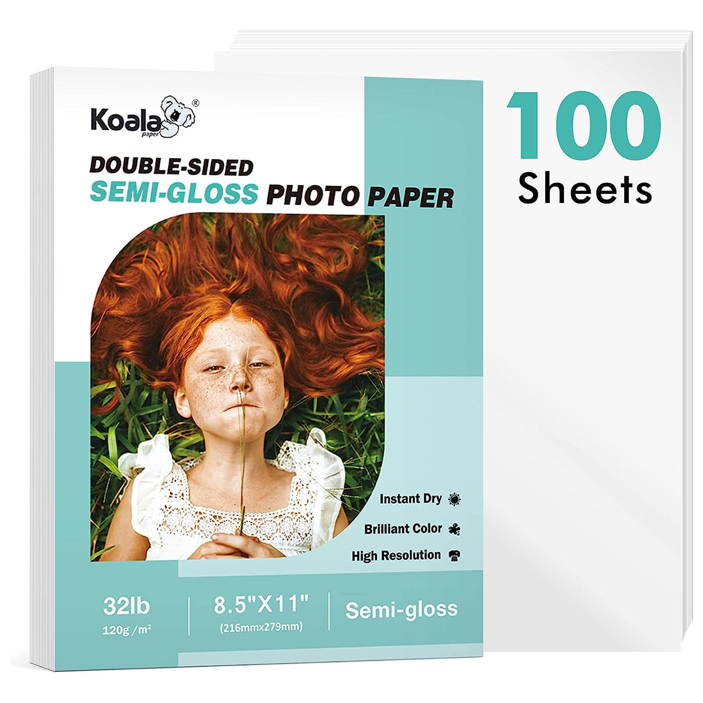 Koala Inkjet Thin Semi-Glossy Photo Paper 8.5x11 Inches 100 Sheets Com –  koalagp