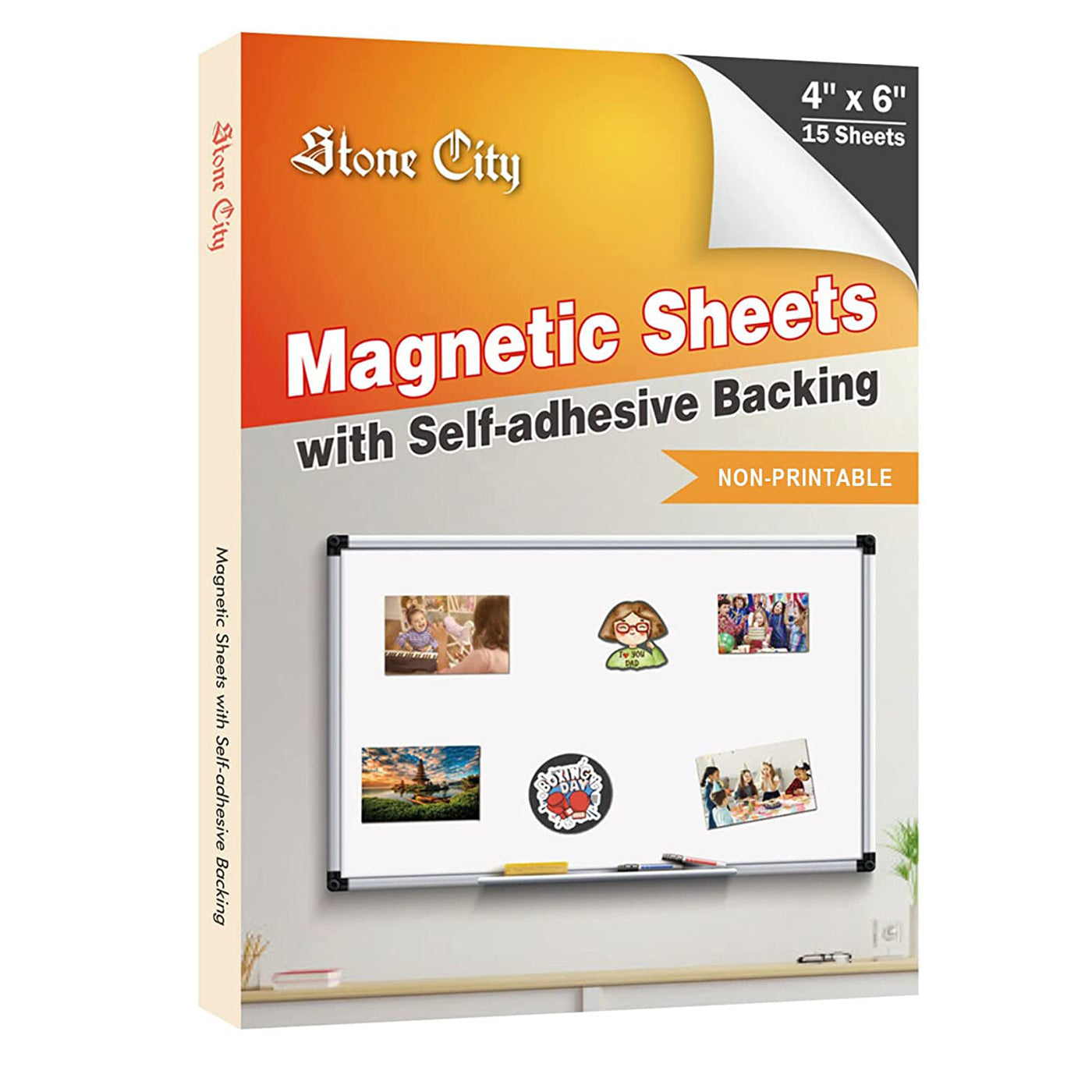 Stone City Adhesive Magnetic Sheets with Adhesive Backing 20mil