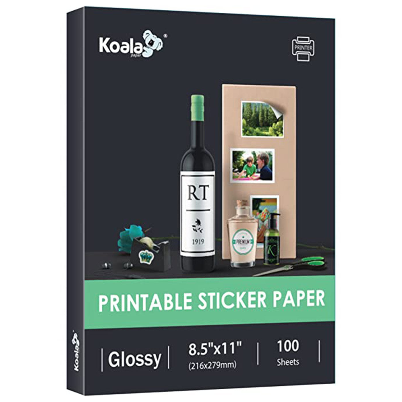 8.5 X 11 Self Adhesive Sticker Paper, Inkjet and Laser Printable, DIY  Sticker/label Paper, Sticker Sheets, Printable Sticker Paper 