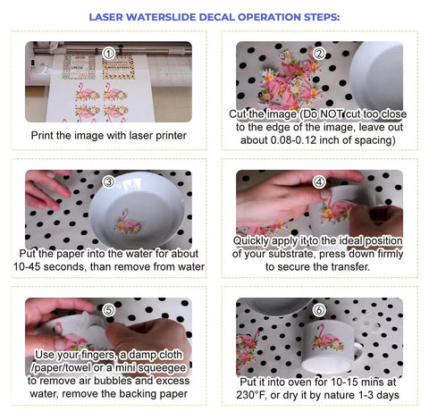 How to used  Laser waterslide decal