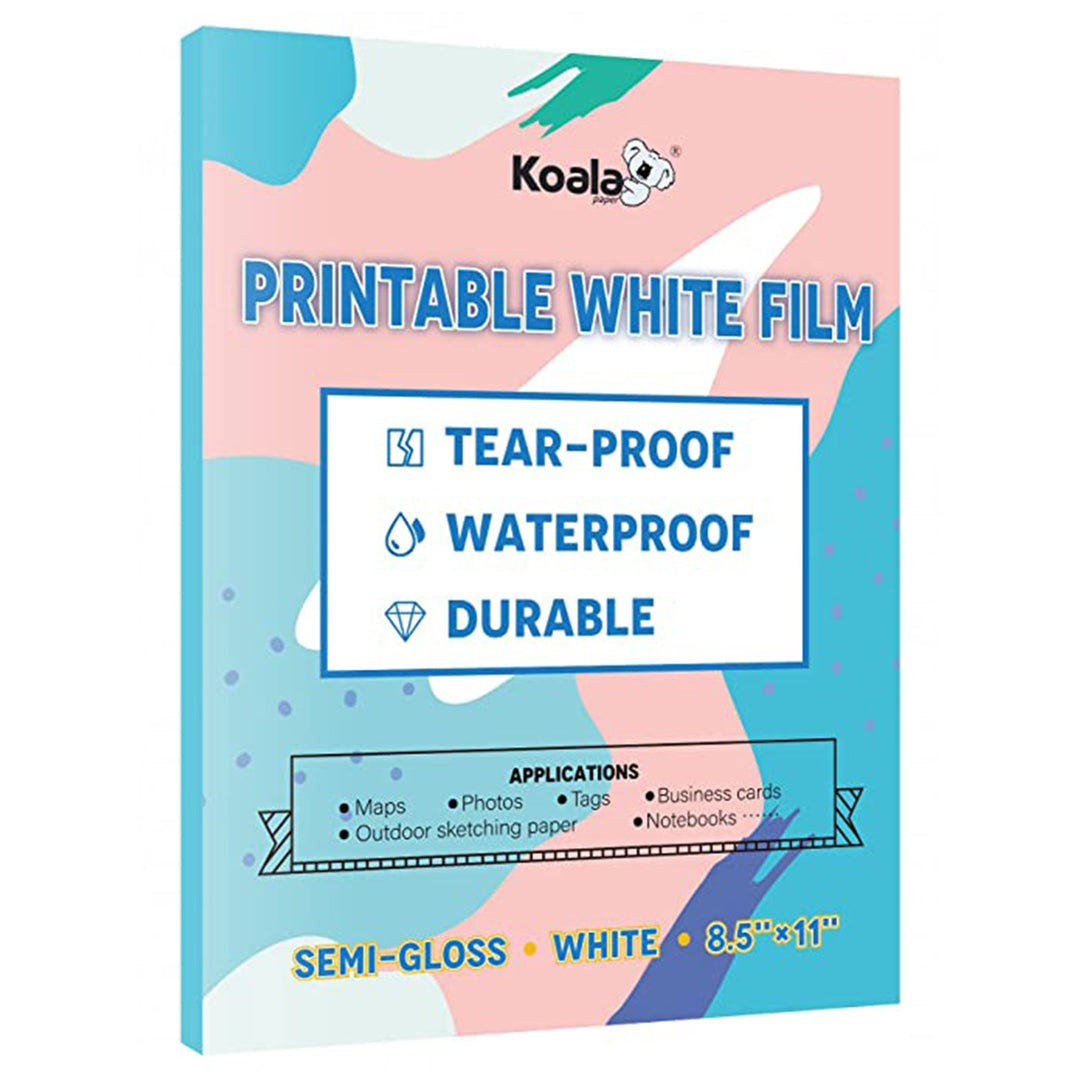 Koala Matte White Printable Vinyl Paper for Inkjet Printer 30 Sheets –  koalagp