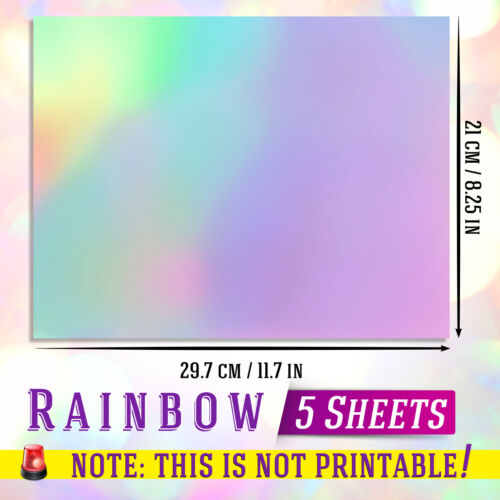 Koala Clear Holographic Sticker Paper SPOT Clear Laminting Sheets A4  Self-Adhesive Vinyl Paper Overlay for Protecting Papers, Stickers, Photos 