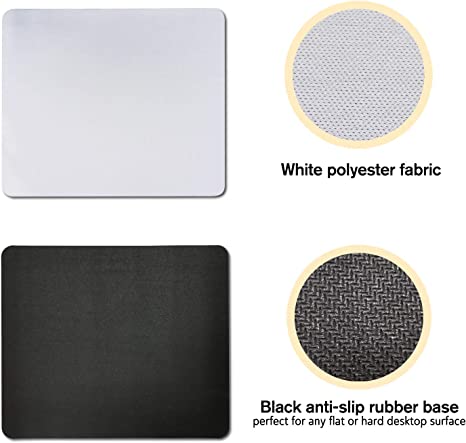 A-SUB Sublimation Mouse Pad Blank for Heat Press Printing Crafts 24x20x0.2cm 12 pcs