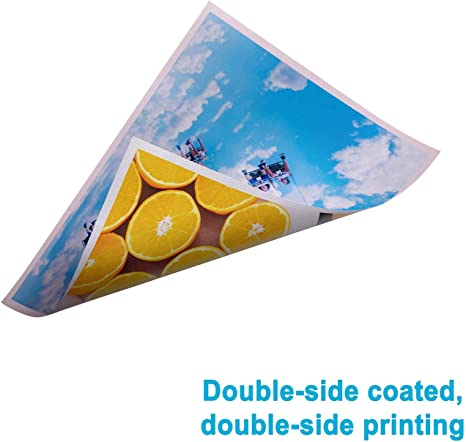 Koala 180gsm Double-side Matte Photo Paper 8.5X11 Inches Compatible with Inkjet Printer 48lb