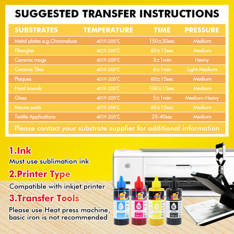 Koala Sublimation Paper 105gsm 150 Sheets Used For Inkjet Printers 8.5x11 inches