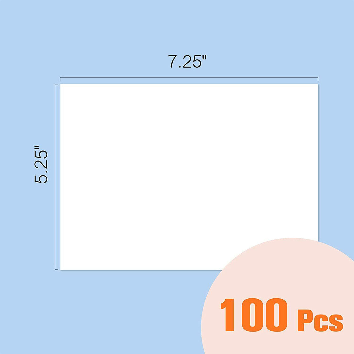 White Self Seal Invitation Envelope  A7 5.25" x7.25” 100 Pcs