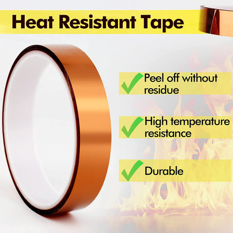 A-SUB Heat Resistant Tape, No Residue, for Heat Press, 25mm 108ft