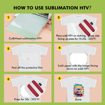 A-SUB Sublimation HTV for Light Fabric Clear Sublimation Vinyl 12