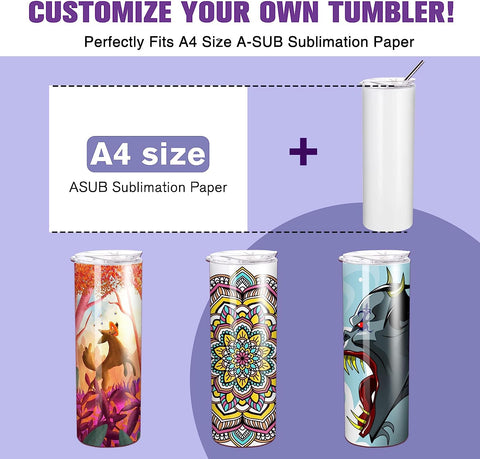 A-SUB 20 OZ Sublimation Tumbler 1 Pcs