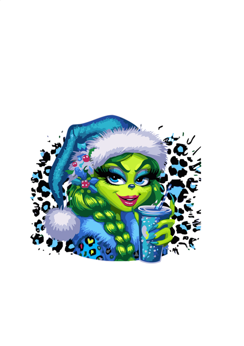 Grinch Girl 4 - Free PNG