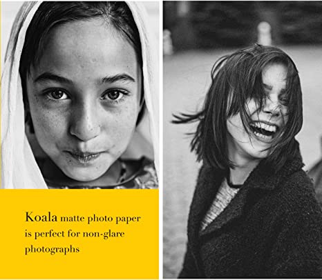 Koala 180gsm Photo Paper Matte Coated 8.5X11 Inches Compatible with Inkjet Printer 100 Sheets 48lb