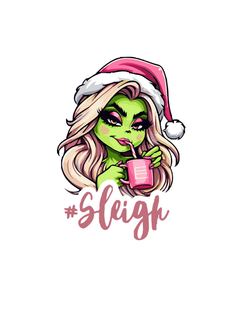 Grinch Girl 5 - Free PNG