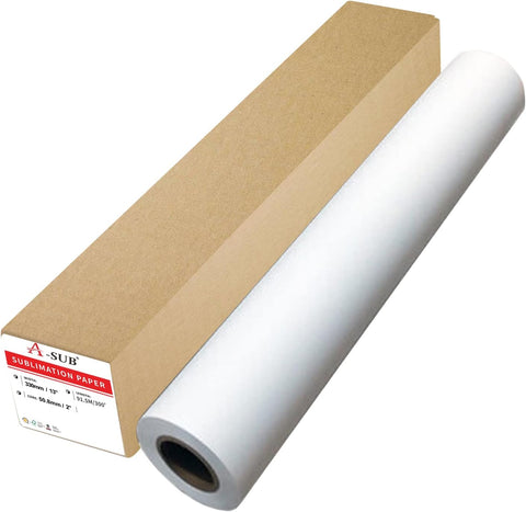 A-SUB 105gsm Sublimation roll 13"x110'/13"x300'