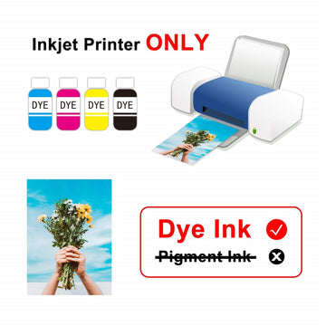 A-sub Sublimation Paper Heat Transfer 110 Sheets 8.5 x 11 Inches Letter Size Compatible with Inkjet Printer 120gsm