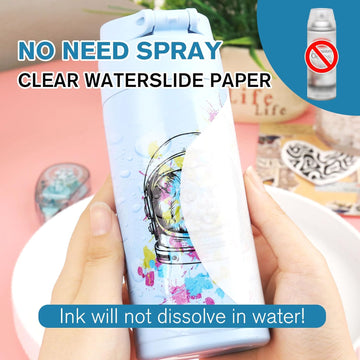 10pcs/Bag) No Need Spray Waterslide Decal Paper Laser A4 Size Transparent  Color Water Slide Decal