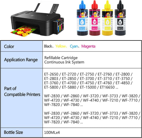 Koala Black Sublimation Ink Refill Bottles 2x100ML