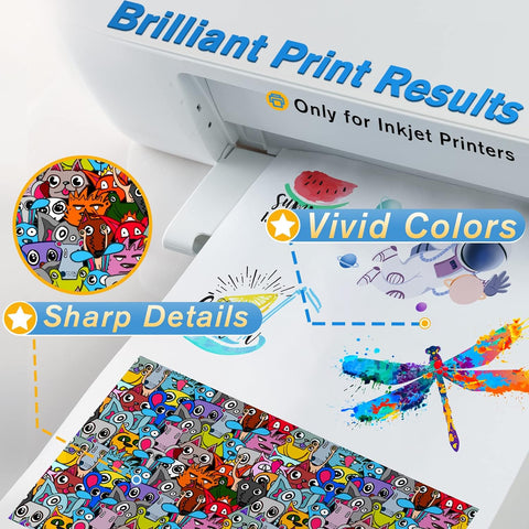 Koala White Waterslide Decal for InkJet Printer 25 Sheets