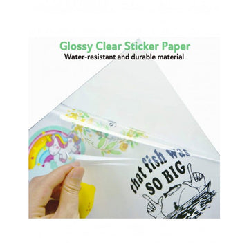 Koala Clear Vinyl Sticker Paper Waterproof Inkjet Printer Glossy Clear  Sticker