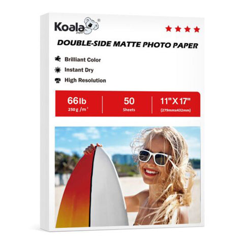 Koala 250gsm Double Sided Matte Photo Paper 50 Sheets Used For Inkjet Printers 66lb