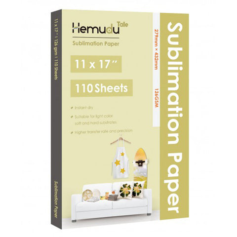 Hemudu Sublimation Transfer Paper 126gsm 110 Sheets for any Inkjet Printer