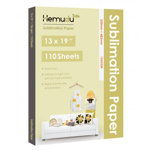 Hemudu Sublimation Transfer Paper 126gsm 110 Sheets for any Inkjet Printer