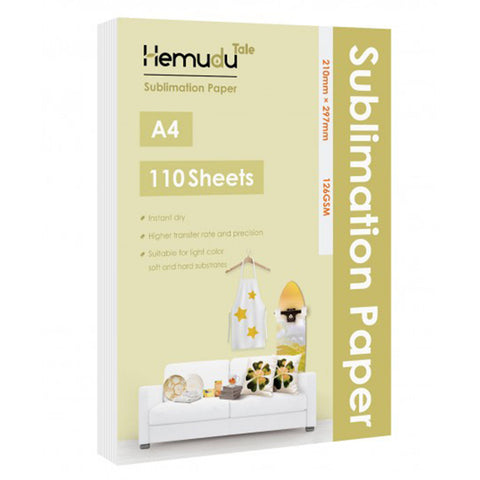 Hemudu Sublimation Transfer Paper 126gsm 110 Sheets for any Inkjet Printer