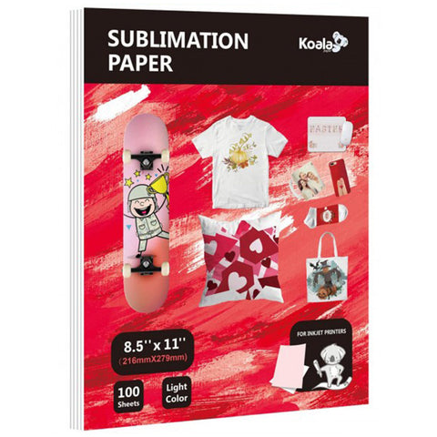 KOALA Thin Sublimation Papers for Inkjet Printer 95gsm 100 Sheets