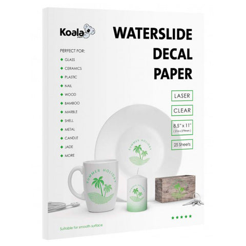 Koala Clear Watersilde Decal for Laser Printer