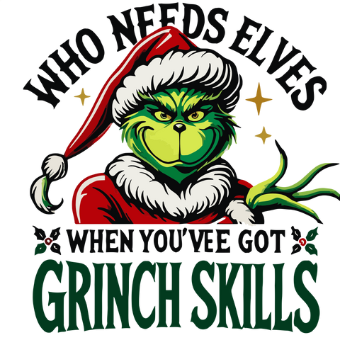 Grinch SKILLS - Free PNG