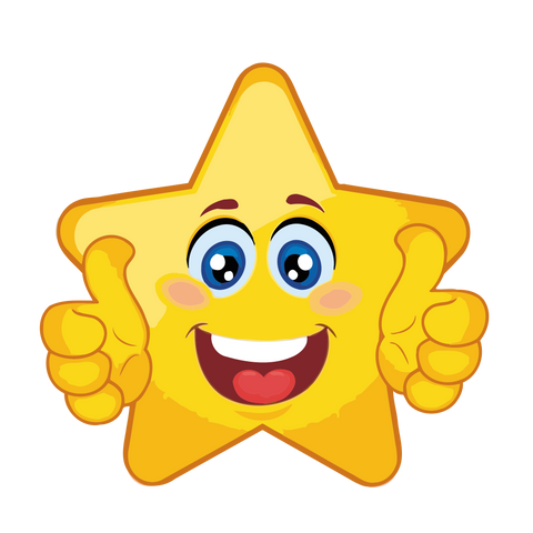 Positive Star PNG -Smile Star