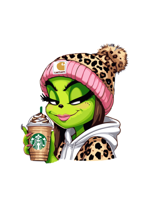 Grinch Girl 1 - Free PNG