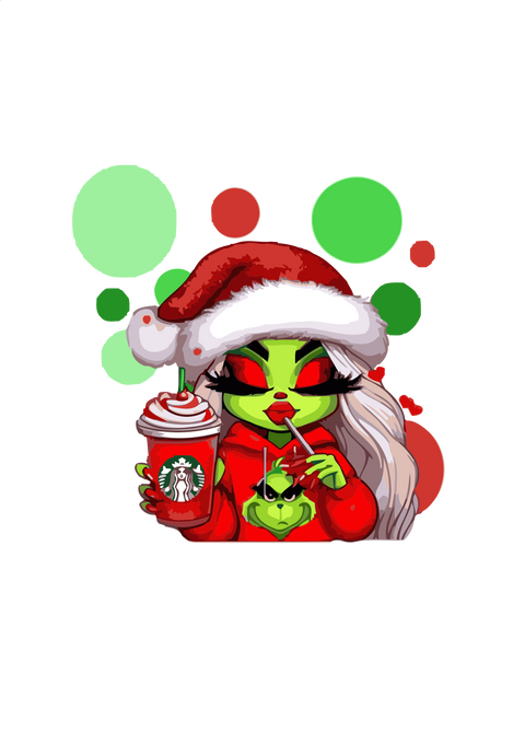 Grinch Girl 2 - Free PNG