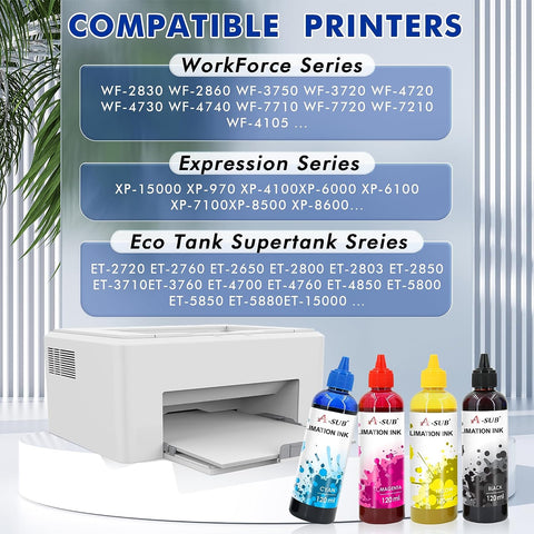 Asub  Sublimation Ink  4x120ML