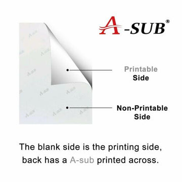 A-SUB Sublimation Paper 125g A4 8 1/4x 11 3/4 